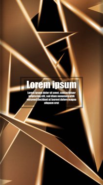 dikey soyut tasarım. Parlak üçgen shap arka plan