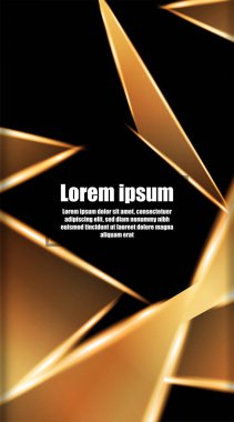 dikey soyut tasarım. Parlak üçgen shap arka plan