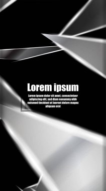 dikey soyut tasarım. Parlak üçgen shap arka plan