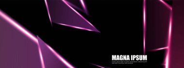 Parlak üçgen şekil vektör tasarım afişarka planı. tasarım arka planınız için uygun