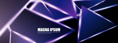 Parlak üçgen şekil vektör tasarım afişarka planı. tasarım arka planınız için uygun