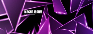 Parlak üçgen şekil vektör tasarım afişarka planı. tasarım arka planınız için uygun