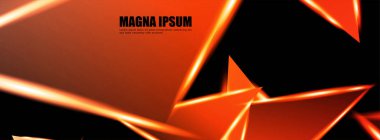 Parlak üçgen şekil vektör tasarım afişarka planı. tasarım arka planınız için uygun