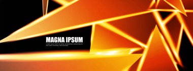 Parlak üçgen şekil vektör tasarım afişarka planı. tasarım arka planınız için uygun