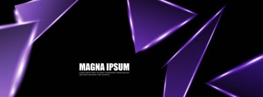 Parlak üçgen şekil vektör tasarım afişarka planı. tasarım arka planınız için uygun