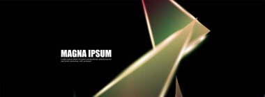 Parlak üçgen şekil vektör tasarım afişarka planı. tasarım arka planınız için uygun