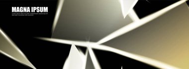 Parlak üçgen şekil vektör tasarım afişarka planı. tasarım arka planınız için uygun