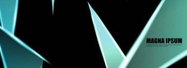 Parlak üçgen şekil vektör tasarım afişarka planı. tasarım arka planınız için uygun