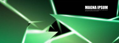 Parlak üçgen şekil vektör tasarım afişarka planı. tasarım arka planınız için uygun