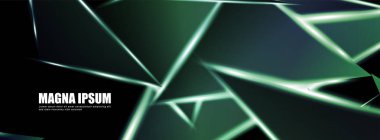 Parlak üçgen şekil vektör tasarım afişarka planı. tasarım arka planınız için uygun