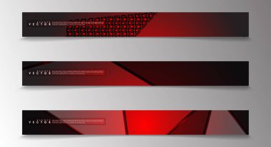 Reklam ve benzeri için uygun ışık kırmızı arka planlar ile Vektör afiş. teknoloji tasarımı. eps 10