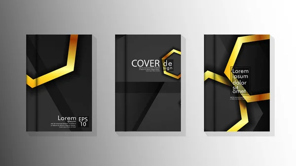 Vector collectie van boek cover achtergronden voor brochures, folders, folders, poster templates. afbeelding van EPS vector design 10 — Stockvector