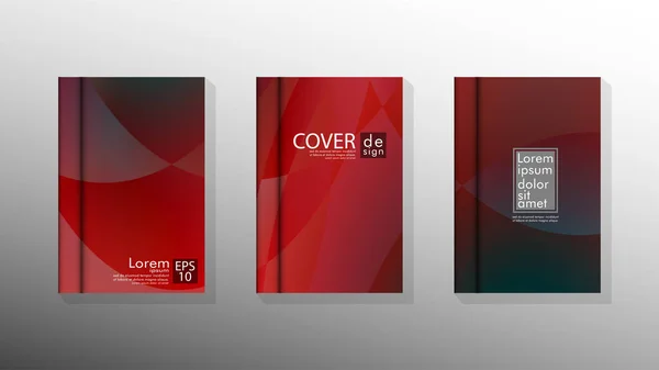 Vector collectie van boek cover achtergronden voor brochures, folders, folders, poster templates. afbeelding van EPS vector design 10 — Stockvector