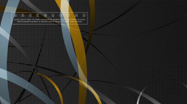 Koyu daire deseni arka plan kavramı ile kavisli soyut tasarım. vektör illüstrasyon