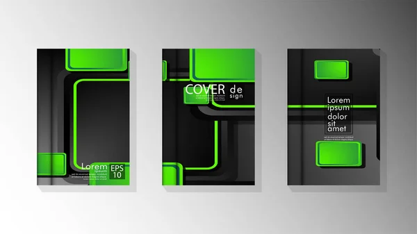 Vector collectie van boek cover achtergronden voor brochures, folders, folders, poster templates. afbeelding van EPS vector design 10 — Stockvector