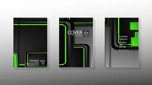 Vector collectie van boek cover achtergronden voor brochures, folders, folders, poster templates. afbeelding van EPS vector design 10 — Stockvector