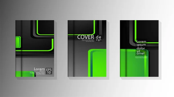 Vector collectie van boek cover achtergronden voor brochures, folders, folders, poster templates. afbeelding van EPS vector design 10 — Stockvector