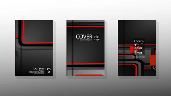 Vector collectie van boek cover achtergronden voor brochures, folders, folders, poster templates. afbeelding van EPS vector design 10 — Stockvector