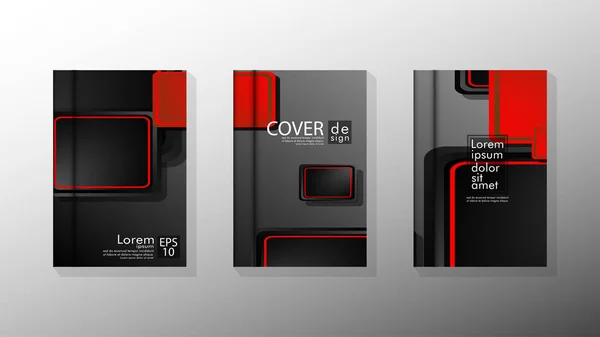 Vector collectie van boek cover achtergronden voor brochures, folders, folders, poster templates. afbeelding van EPS vector design 10 — Stockvector