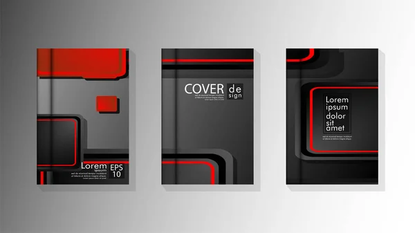 Vector collectie van boek cover achtergronden voor brochures, folders, folders, poster templates. afbeelding van EPS vector design 10 — Stockvector