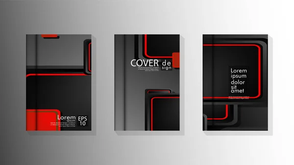 Vector collectie van boek cover achtergronden voor brochures, folders, folders, poster templates. afbeelding van EPS vector design 10 — Stockvector