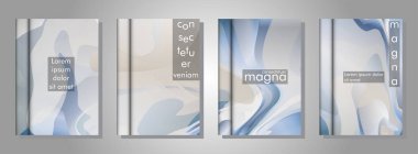 arka plan olarak soyut sıvı desenleri ile kitap koleksiyonu. herhangi bir kapak için uygundur. eps 10 vektör illüstrasyon