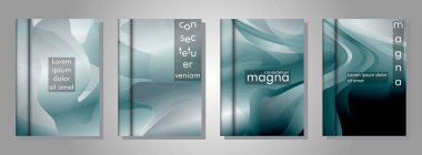 arka plan olarak soyut sıvı desenleri ile kitap koleksiyonu. herhangi bir kapak için uygundur. eps 10 vektör illüstrasyon