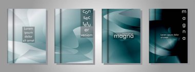 arka plan olarak soyut sıvı desenleri ile kitap koleksiyonu. herhangi bir kapak için uygundur. eps 10 vektör illüstrasyon