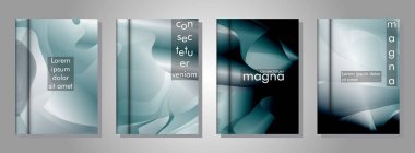 arka plan olarak soyut sıvı desenleri ile kitap koleksiyonu. herhangi bir kapak için uygundur. eps 10 vektör illüstrasyon