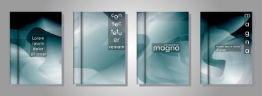 arka plan olarak soyut sıvı desenleri ile kitap koleksiyonu. herhangi bir kapak için uygundur. eps 10 vektör illüstrasyon