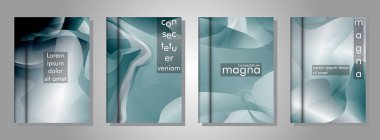 arka plan olarak soyut sıvı desenleri ile kitap koleksiyonu. herhangi bir kapak için uygundur. eps 10 vektör illüstrasyon