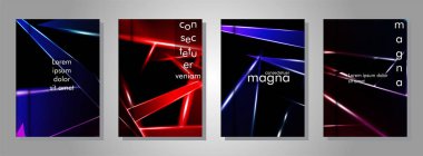 Minimal kapak tasarımı. Üçgen şekil vektör tasarım arka plan. Broşürler, posterler, kapaklar, afişler, vb için geçerlidir