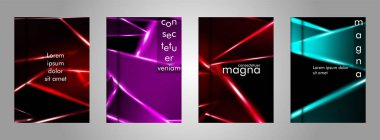 Minimal kapak tasarımı. Üçgen şekil vektör tasarım arka plan. Broşürler, posterler, kapaklar, afişler, vb için geçerlidir