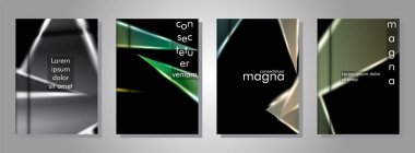 Minimal kapak tasarımı. Üçgen şekil vektör tasarım arka plan. Broşürler, posterler, kapaklar, afişler, vb için geçerlidir