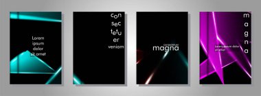 Minimal kapak tasarımı. Üçgen şekil vektör tasarım arka plan. Broşürler, posterler, kapaklar, afişler, vb için geçerlidir