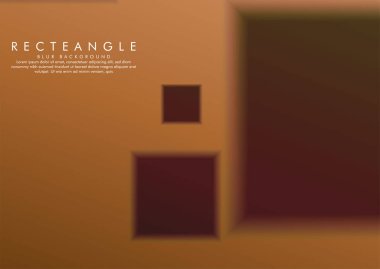 Degrade arka plana sahip bir bulanıklık kutusunun vektör çizimi. renkli taş ve tuğla