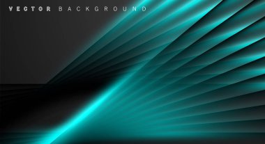 Mavi ışık çizgi gölge koyu gri lüks arka plan