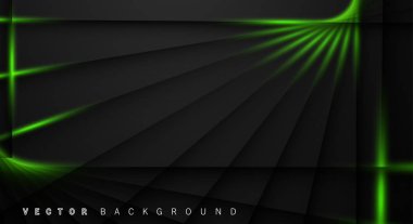 Yeşil ışık çizgi gölge koyu gri lüks arka plan