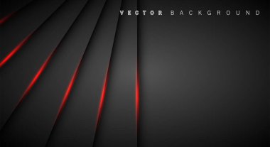 Kırmızı ışık çizgi gölge koyu gri lüks arka plan