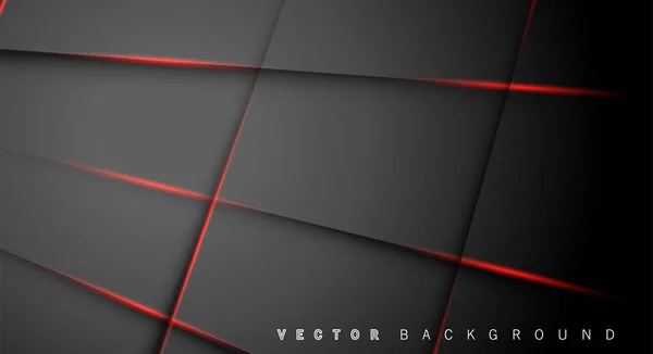 Червона лінія світла тінь темно-сірий розкішний фон — стоковий вектор