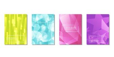 Dizi kapakları, broşür, el ilanı şablonu tasarım arka plan ile