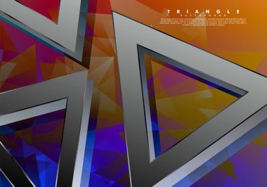 modern şekil soyut üçgen arka plan