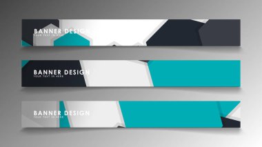 Arka plan afiş şablonlar kümesi. Poligonal arka plan ile modern vektör afiş.