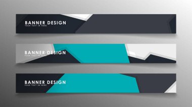 Arka plan afiş şablonlar kümesi. Poligonal arka plan ile modern vektör afiş.