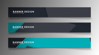 Arka plan afiş şablonlar kümesi. Poligonal arka plan ile modern vektör afiş.