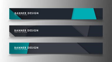 Arka plan afiş şablonlar kümesi. Poligonal arka plan ile modern vektör afiş.