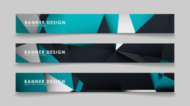 Geometrik arka planlar degrade yeşil siyah ve beyaz ile soyut vektör afiş