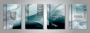 arka plan olarak soyut sıvı desenleri ile kitap koleksiyonu. herhangi bir kapak için uygundur. eps 10 vektör illüstrasyon