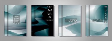 arka plan olarak soyut sıvı desenleri ile kitap koleksiyonu. herhangi bir kapak için uygundur. eps 10 vektör illüstrasyon