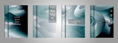 arka plan olarak soyut sıvı desenleri ile kitap koleksiyonu. herhangi bir kapak için uygundur. eps 10 vektör illüstrasyon